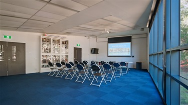 Multi-purpose room - Your go-to space for big ideas, team events, and community gatherings – all in one versatile room.