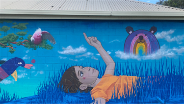 Untitled by Tayla Broekman and Makatron, Mackillop Education, 11-12 Gilda St Maidstone, StreetWORKS 2021