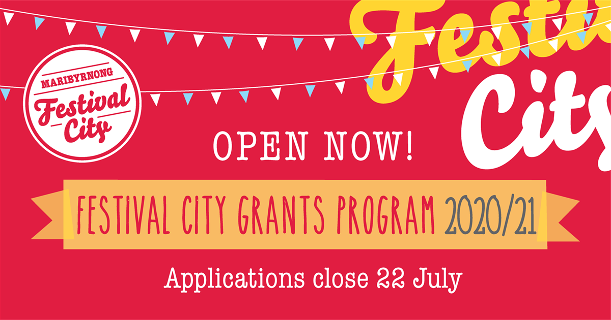 Festival City grants open 202021 Maribyrnong
