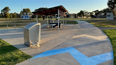 Hansen Reserve pathway leads to the club rooms