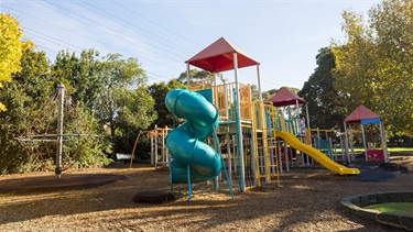 The playground in the Yarraville Gardens Precinct