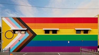 Pride Progress by BE. Collective, Footscray Library, 56 Paisley St Footscray, StreetWORKS, 2025