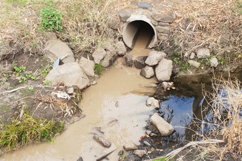 Sediment in Stony Creek May 2019.jpg