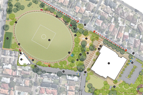Master Plan map showing Barrett and Shorten reserves