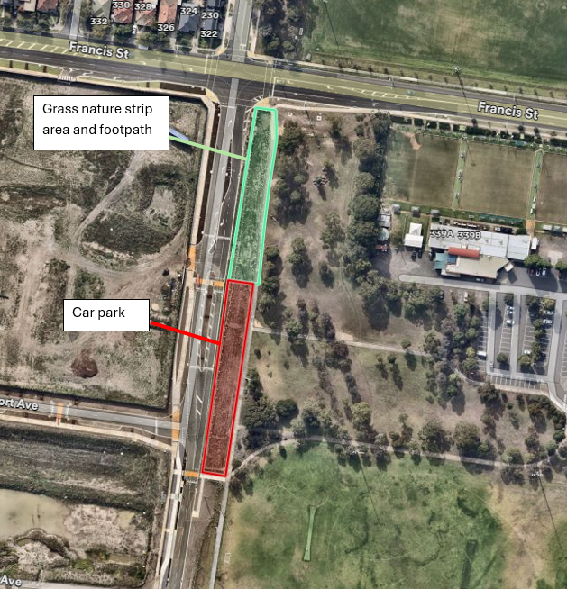 McIvor Reserve - temp car park