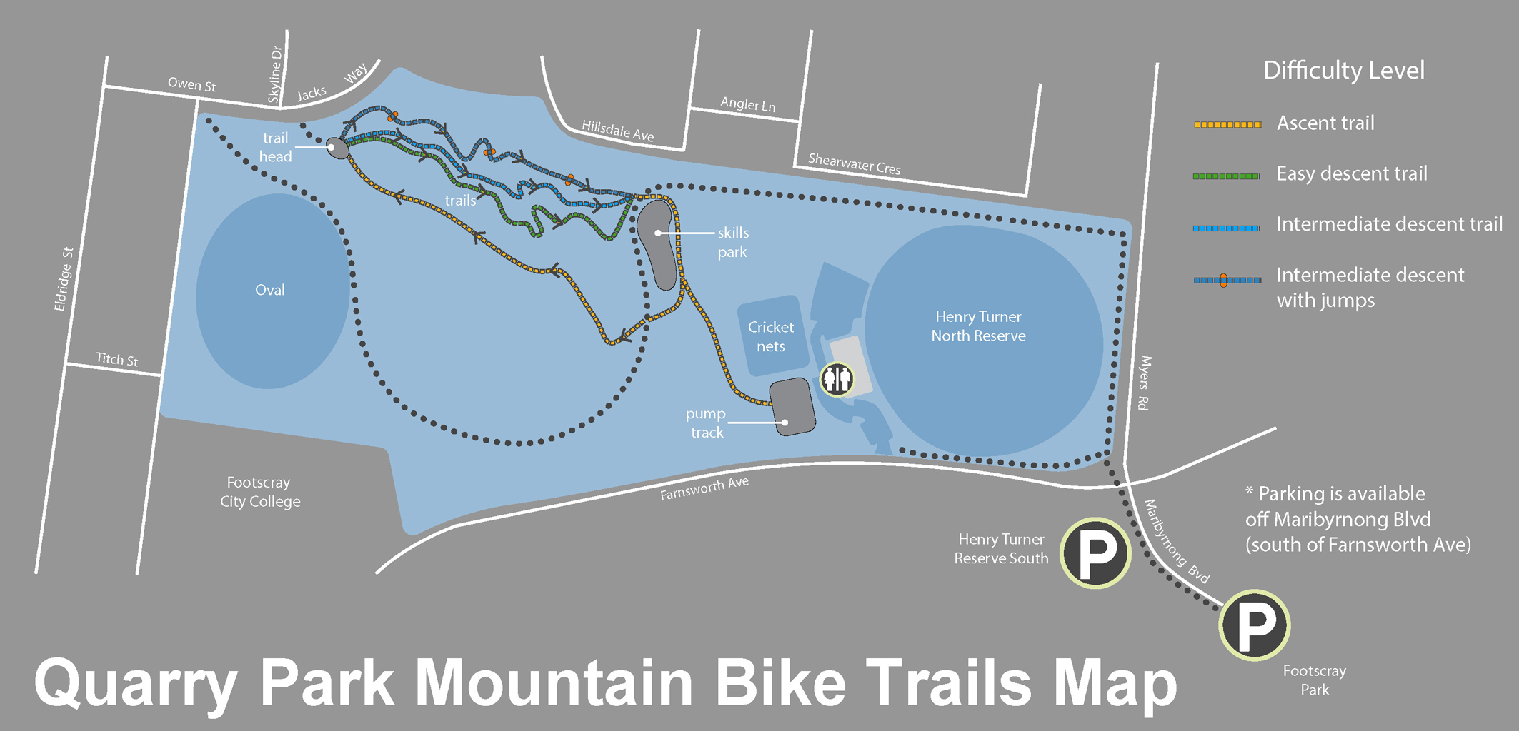 Quarry Park MBT map